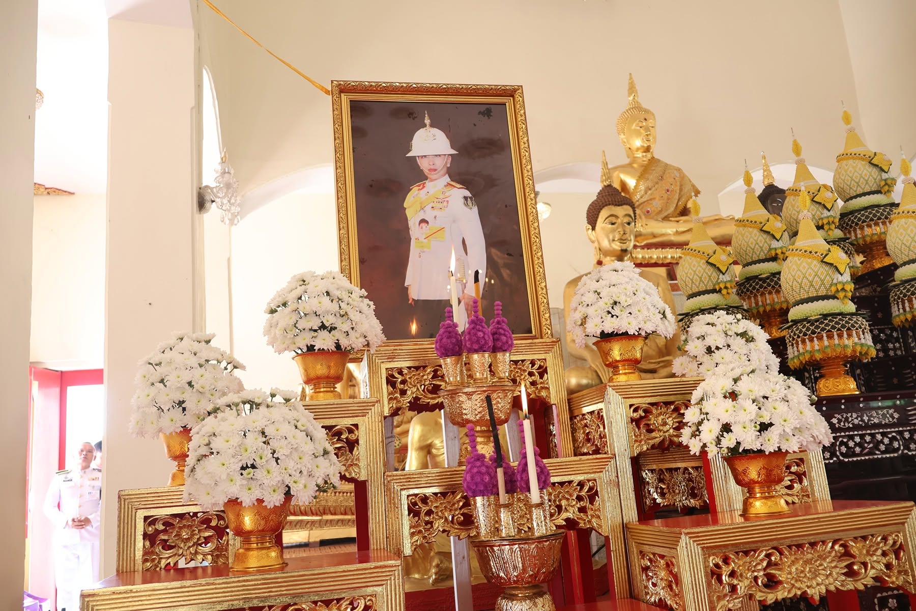 title - ส.ป.ก. ยโสธร ร่วมพิธีทำบุญตักบาตรและพิธีบำเพ็ญกุศล (สัตตมวาร ๗ วัน) เพื่ออุทิศถวายเป็นพระกุศล สมเด็จพระเจ้าลูกเธอ เจ้าฟ้าพัชรกิติยาภา นเรนทิราเทพยวดี กรมหลวงราชสาริณีสิริพัชร มหาวัชรราชธิดา  ณ วัดศรีธรรมาราม (พระอารามหลวง) อำเภอเมืองยโสธร จังหวัดยโสธร